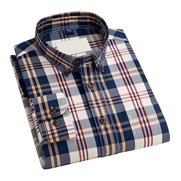 Darnandstitch Contrast Printed Checkered Shirt