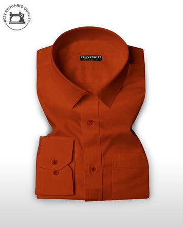 Orange I Formal Shirt I Regular Fit I 100% Cotton Shirt