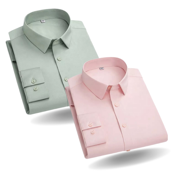 Combo of 2 Cotton Shirt for Man (Pink and Pista)