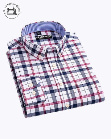 Black and Pink Check I Regular Fit I 100% Cotton Shirt