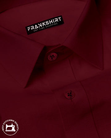 Maroon  I Formal Shirt I Regular Fit I 100% Cotton Shirt