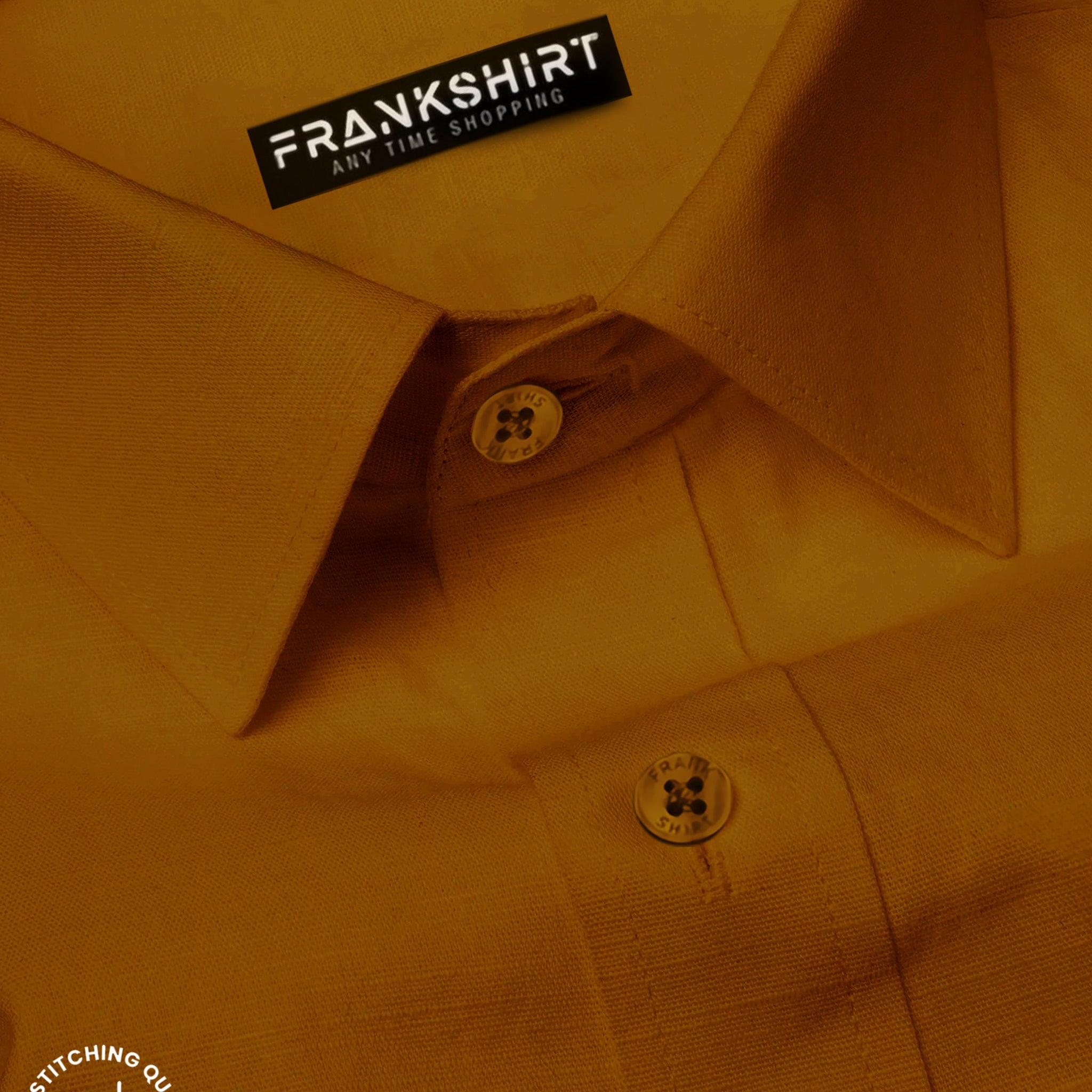 Mustard I Formal Shirt I Regular Fit I 100% Cotton Shirt