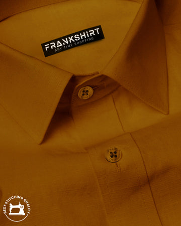 Mustard I Formal Shirt I Regular Fit I 100% Cotton Shirt