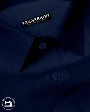 Navy Blue I Formal Shirt I Regular Fit I 100% Cotton Shirt