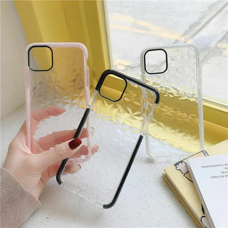 3D Geometric AIR Prism Soft Phone Back Case for Apple iPhone