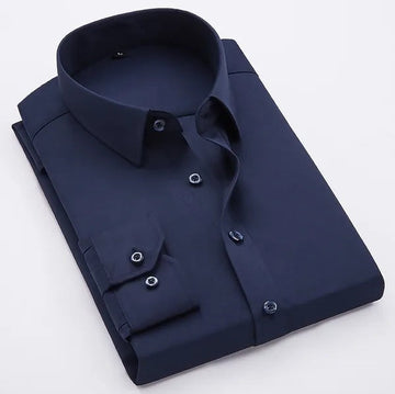 FashionBaazaar Classic Cotton Navy Blue Shirts for Man