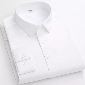 Twill Cotton Shirt for Man (White)