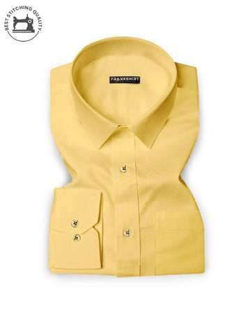 Yellow I Formal Shirt I Regular Fit I 100% Cotton Shirt