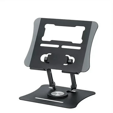 Aluminum Alloy 360 Rotation Portable Foldable Adjustable Stand for Laptop & Tablet