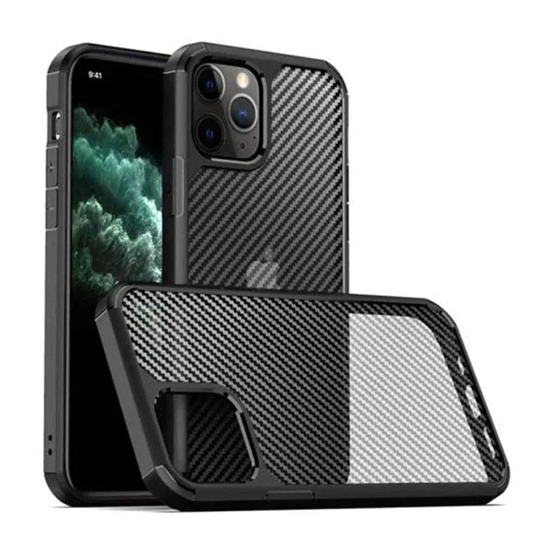 Carbon Style Super Strong Phone Back Case for Apple iPhone