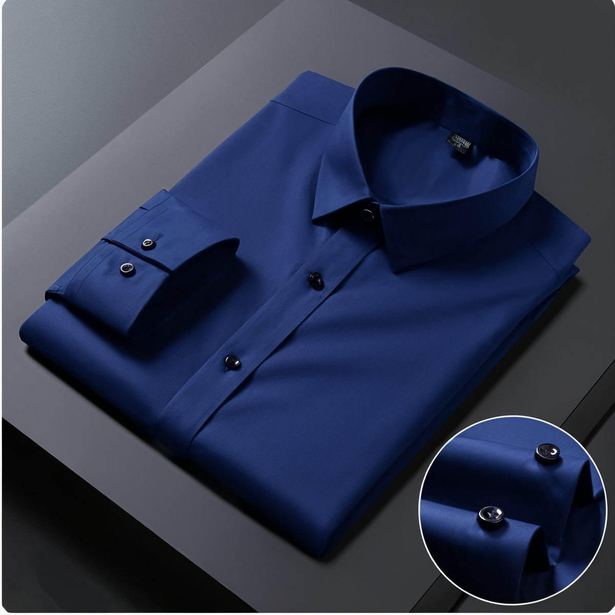 Premium Cotton Solid Shirt for Man (Royal Blue)